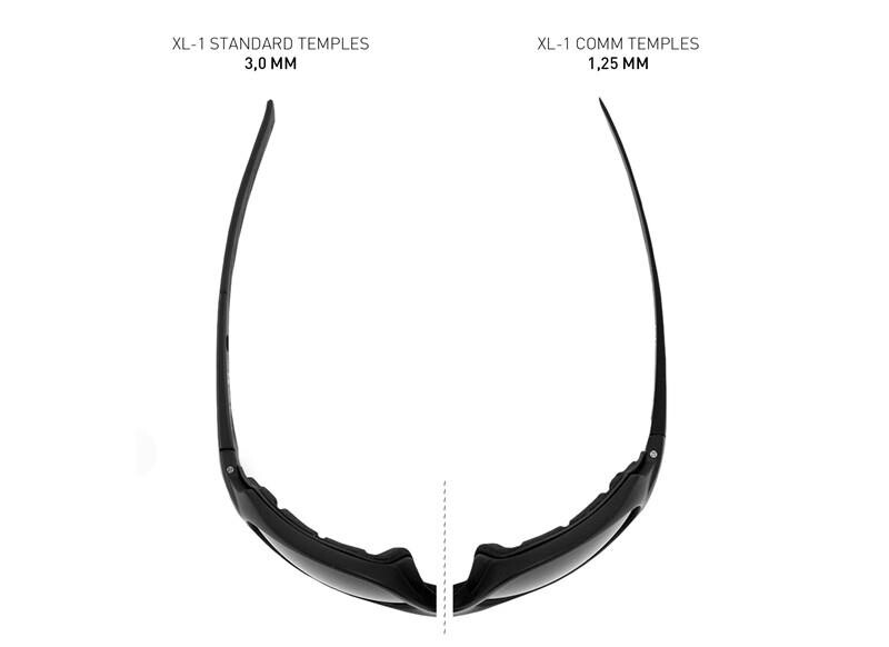 Brilles WileyX XL-1 AD COMM 2.5 Grey/Clear Matte Black Frame