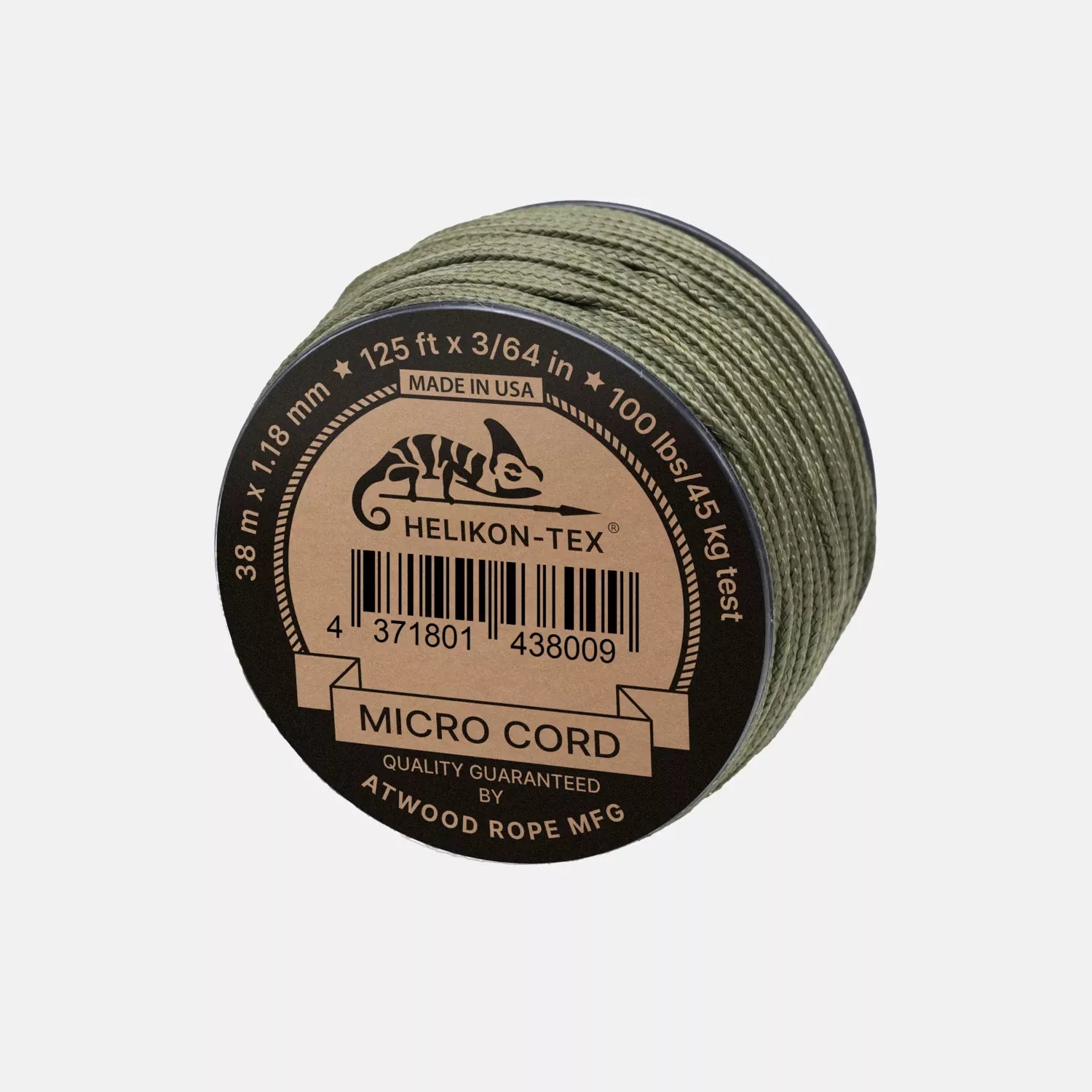 Helikon-Tex Micro Cord (125ft) - Olive Drab