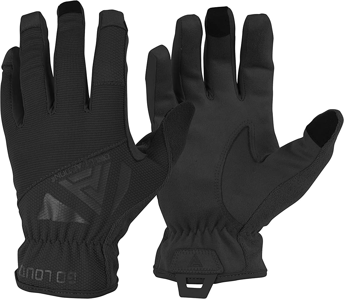 Cimdi Direct Action Light Gloves® - Leather - Black, S - Helikon-Tex