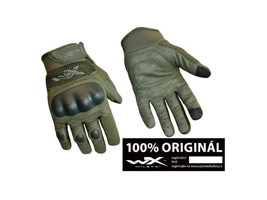 Cimdi WX DURTAC Smart Touch Foliage Green