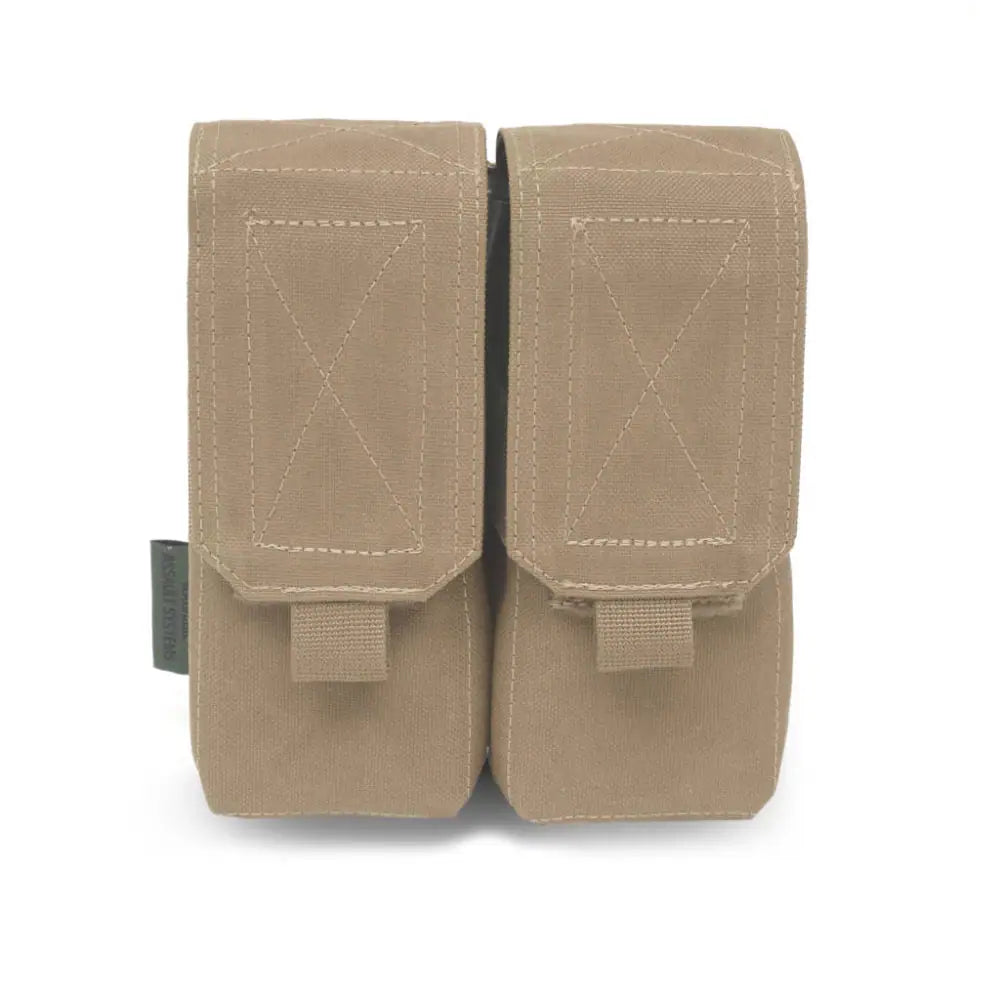 Aptversoma WAS Double M4 5.56mm Mag Pouch/Non Slip Retention Coyote Tan