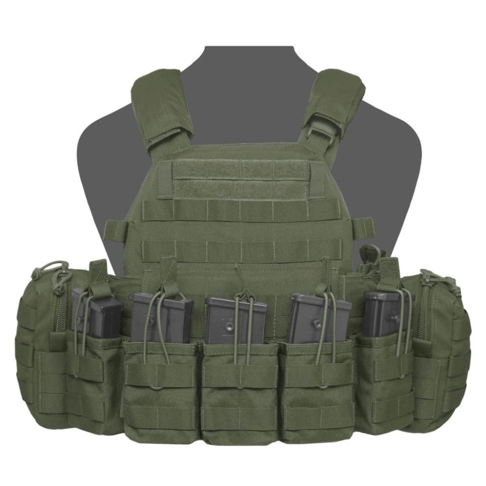 Uzkabes komplekts Warrior Assault Systems DCS Base with 5xG36 Mag Pouches, 2 Utility Size Medium Ranger Green