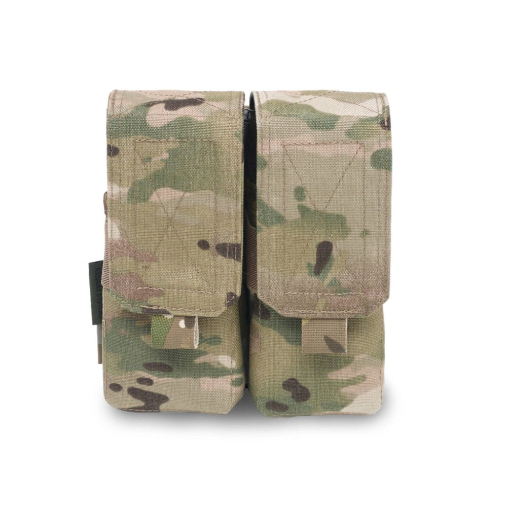 Aptversoma WAS Double M4 5.56mm Mag Pouch/Non Slip Retention Multicam