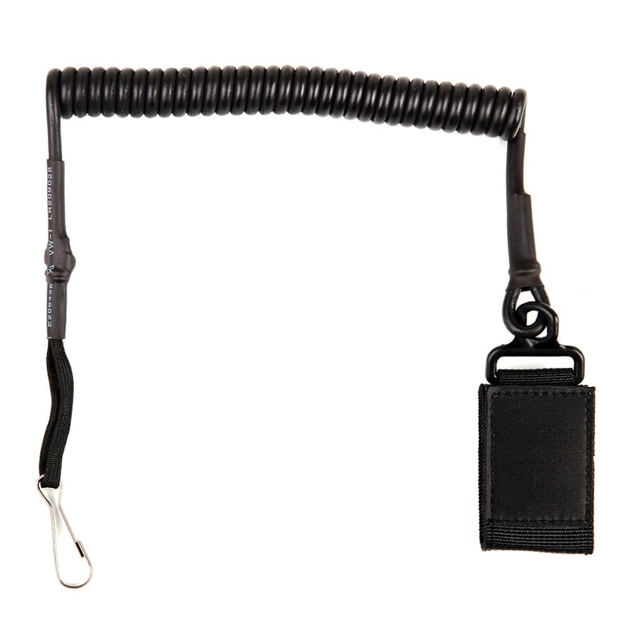Drošības aukla pistolei - Pistol lanyard de luxe Black
