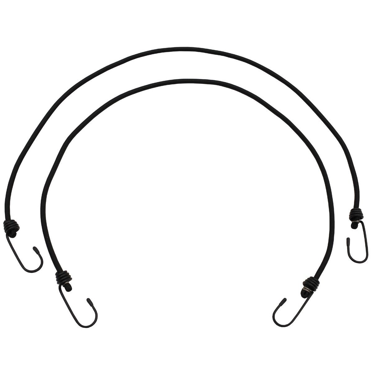 Elastīgās stiprinājuma auklas MFH Black, 75 cm, 2 gab.