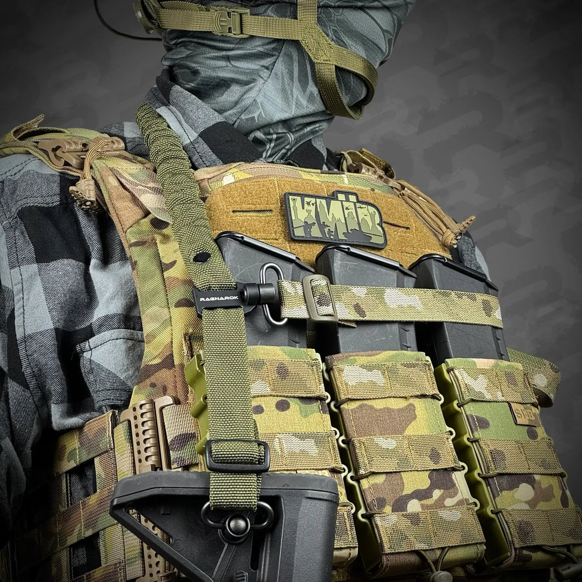Divu Punktu Ieroču Siksna RAGNAROK Forseti QD Gen II Multicam — attēls 11