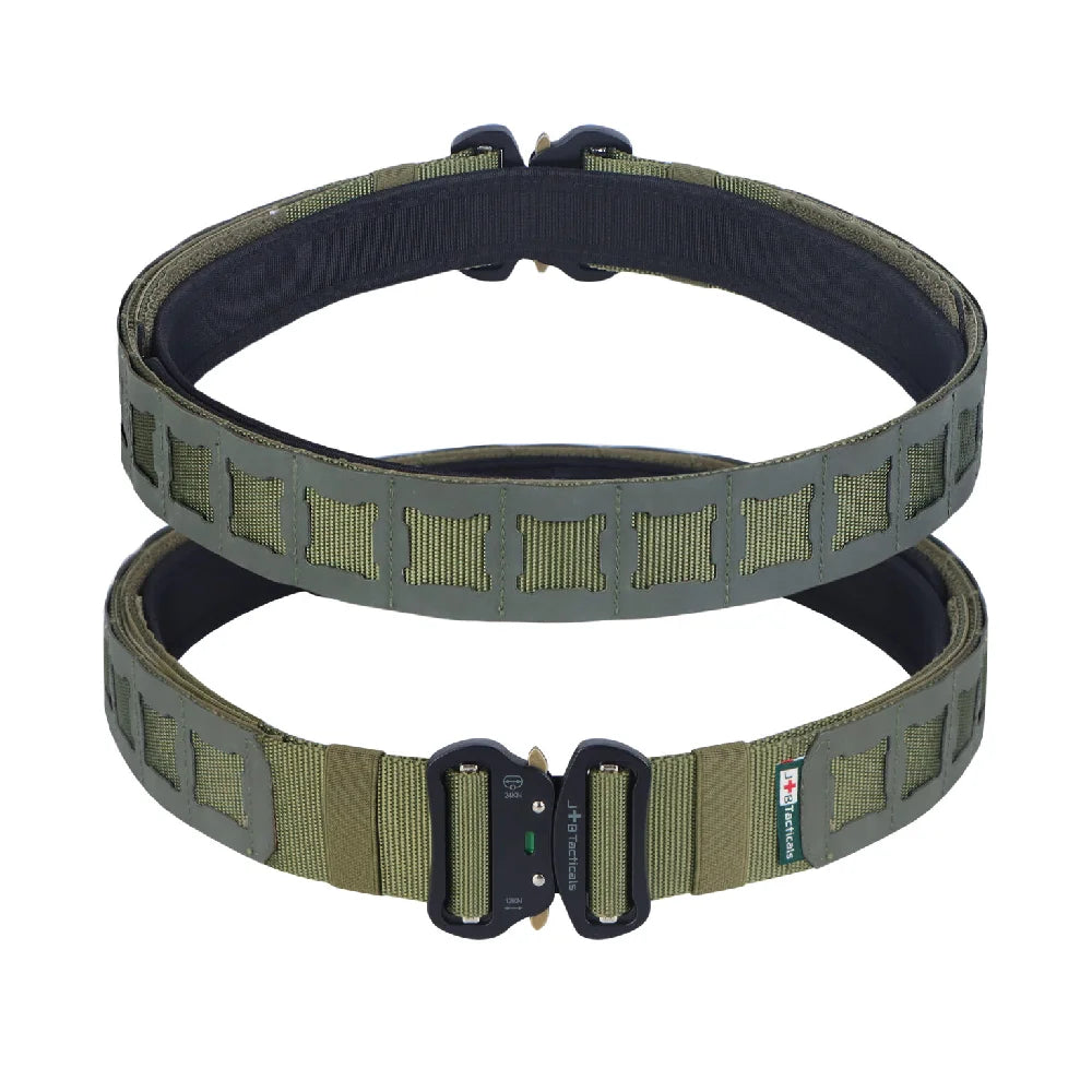 JB Tacticals Taktiskā Josta JB Tacticals JB-07 MOLLE Laser Cut ar Iekšējo Jostu Green
