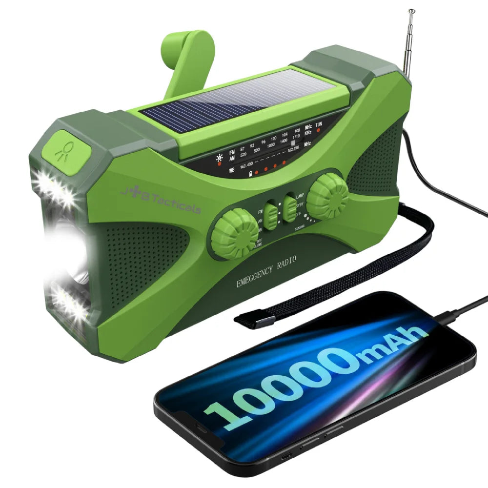 JB Tacticals Avārijas situācijas Radio ar Lukturīti un Power Bank 10000 mAh JB-03