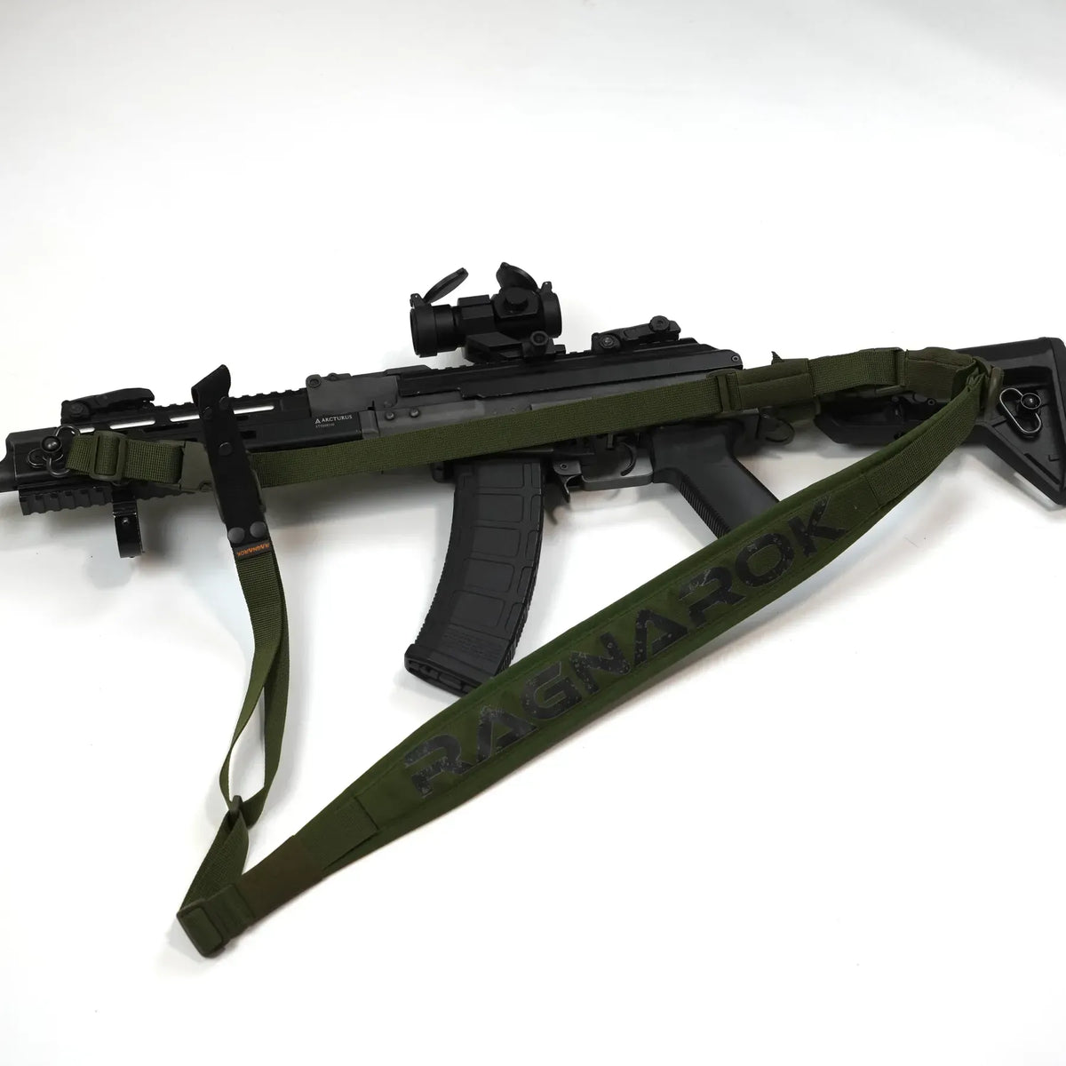 Trīs Punktu Polsterēta Ieroča Siksna RAGNAROK Kraken Sling Gen II Olive