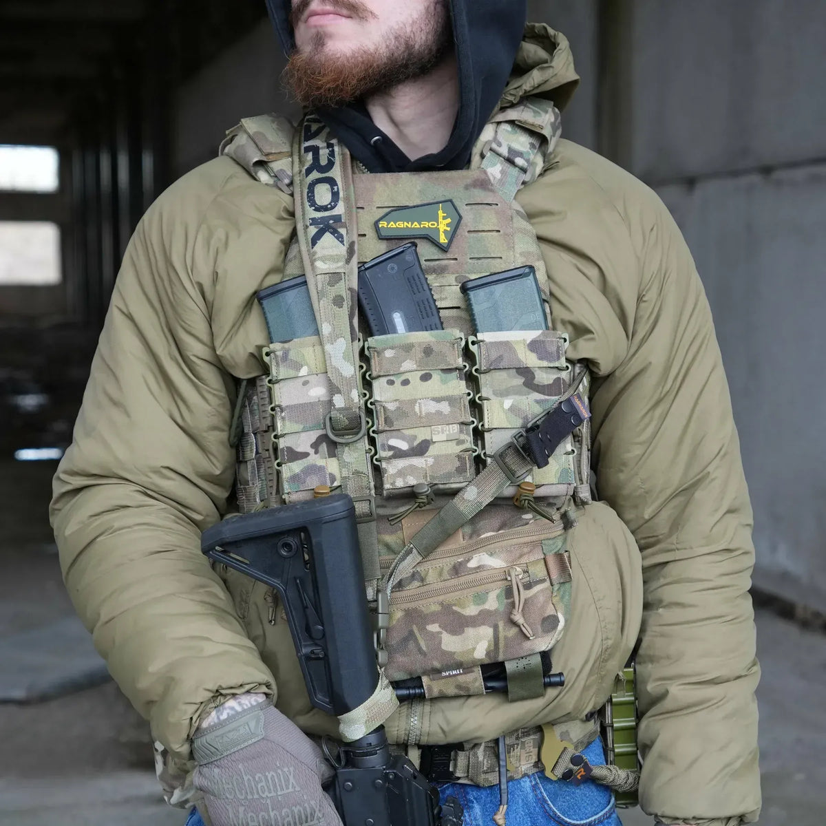 Trīs Punktu Polsterēta Ieroča Siksna RAGNAROK Kraken QD Gen II Multicam — attēls 4