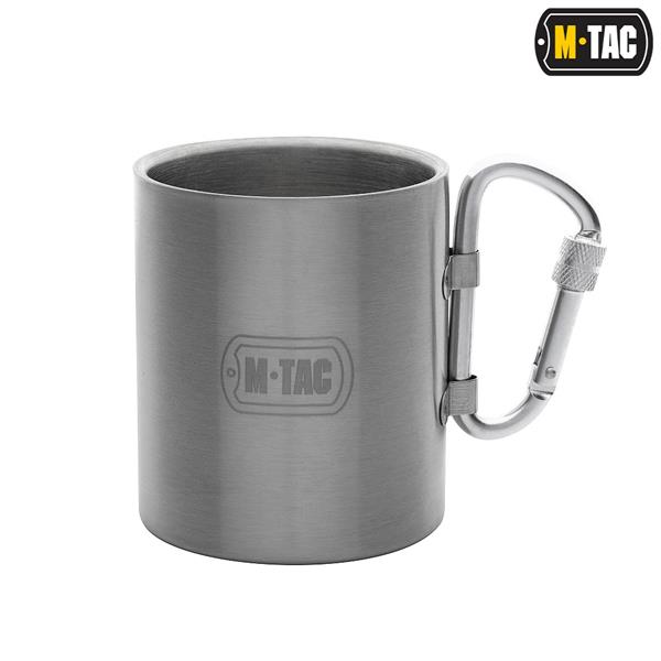 Krūze - M-Tac thermo mug with carabiner