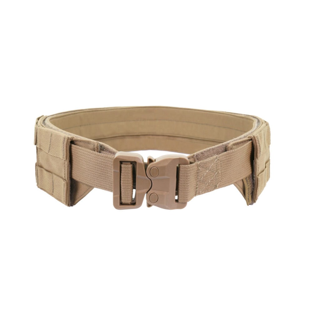 Uzkabes Josta WAS Low Profile MOLLE Belt Coyote Tan XL With Plastic Cobra Webbing Belt