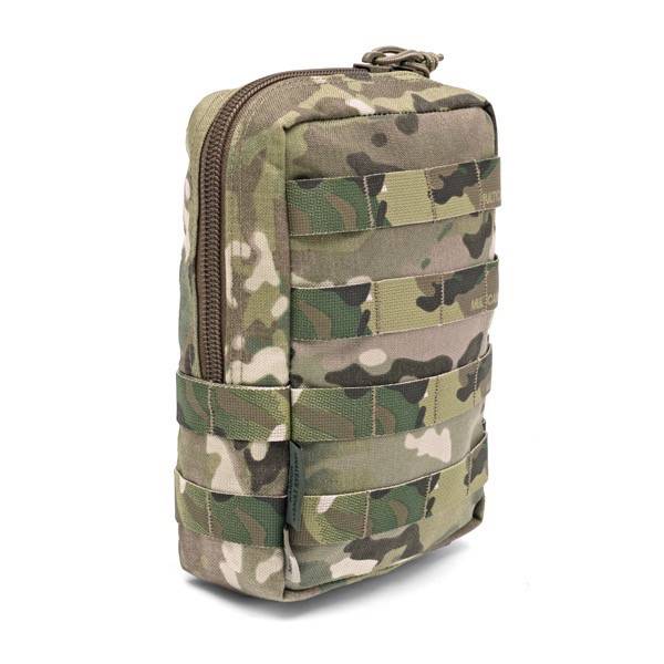 Somiņa WAS Large Utility MOLLE Pouch Zipped Multicam