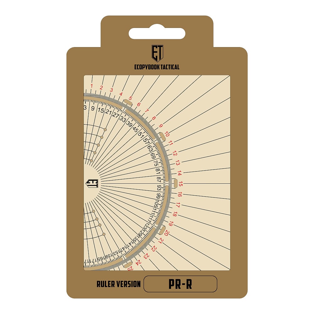 Leņķmērs - Ecopybook Tactical Ruler Protractor