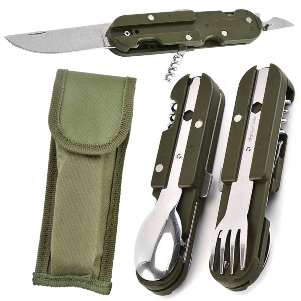 JB Tacticals Ceļotāju ēdamrīku komplekts JB-13