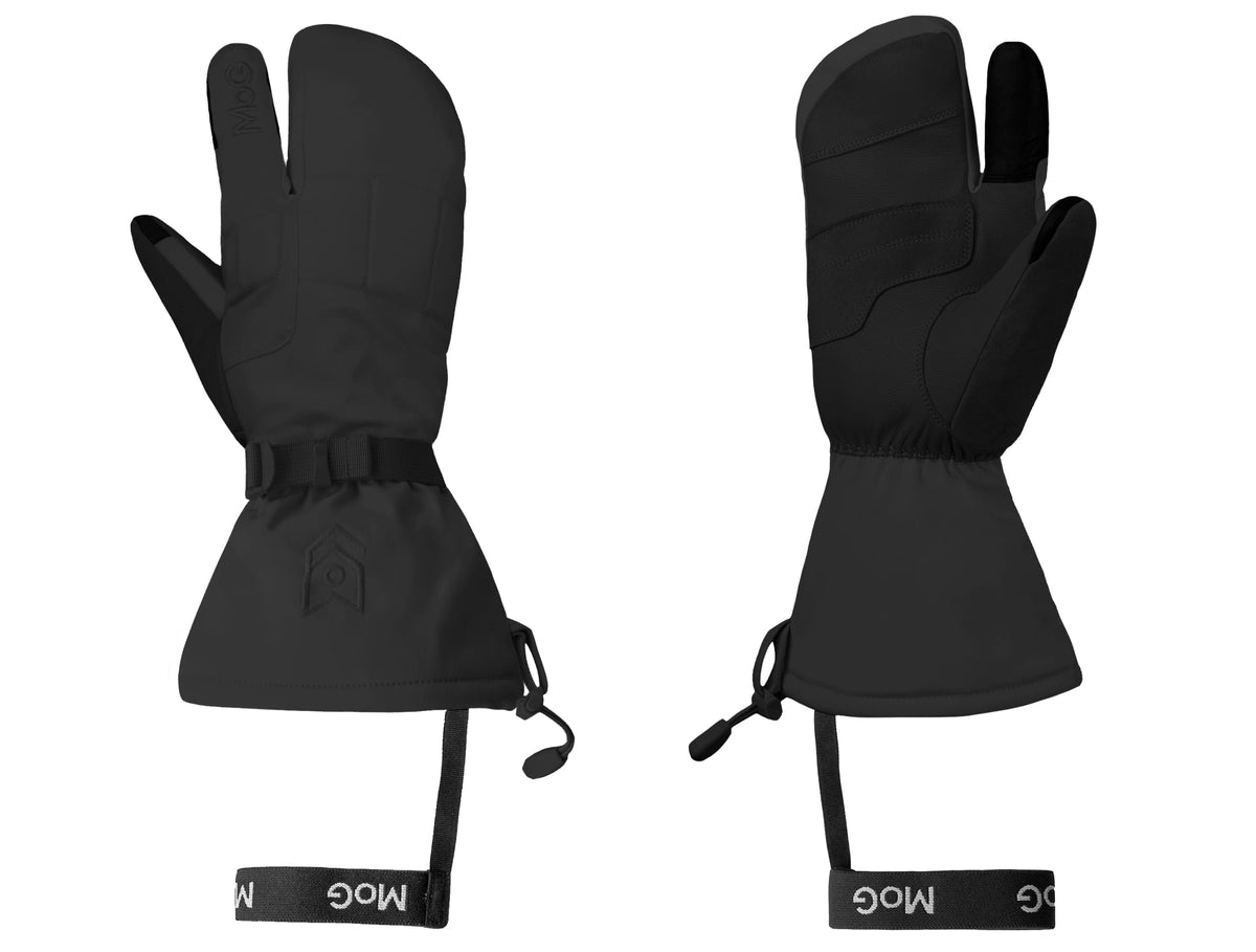 Cimdi MOG FrostTac ECW Mitten Black — plaukstas un virspuses skats