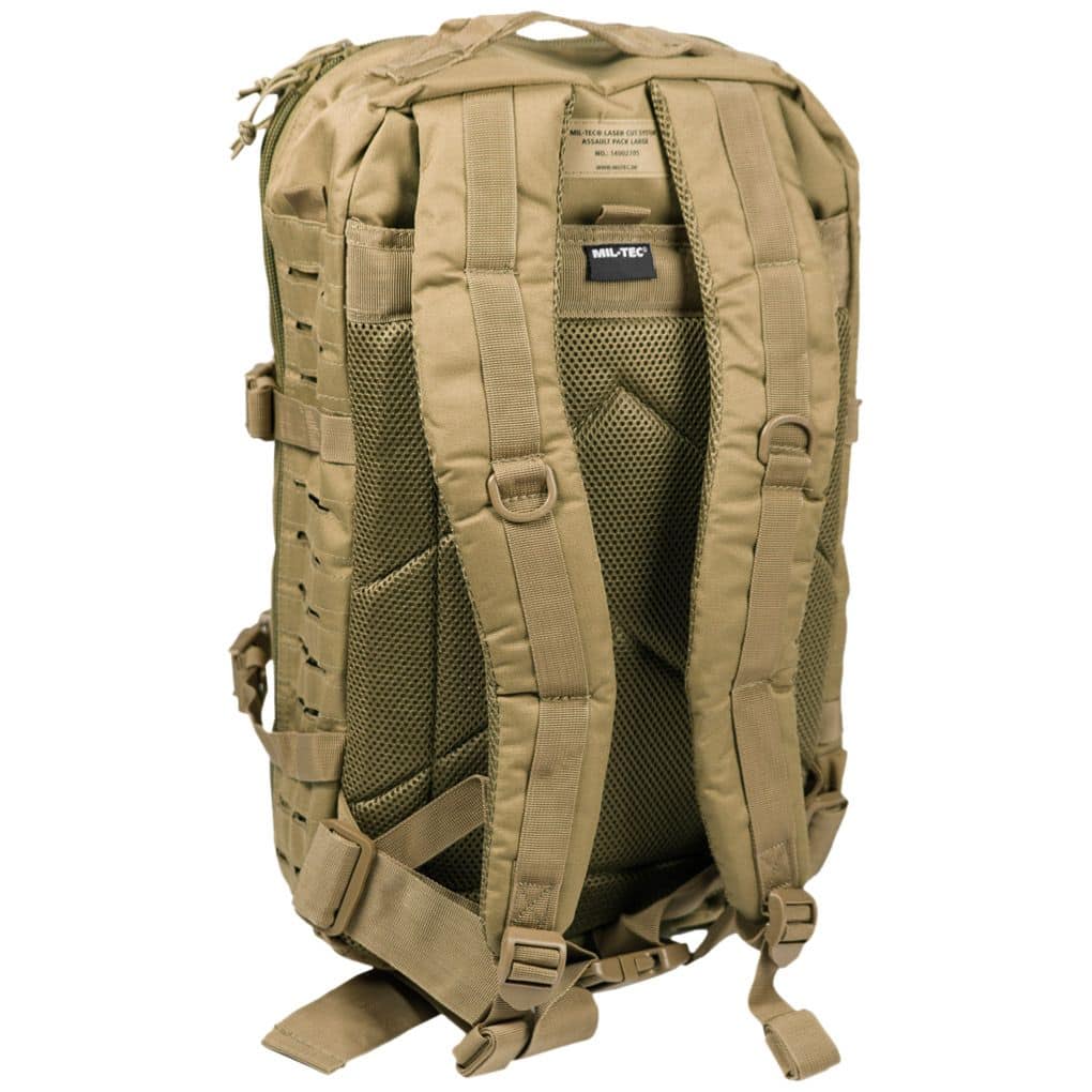 Mugursoma US ASSAULT PACK LG LASER CUT COYOTE — Mil-Tec — attēls 2