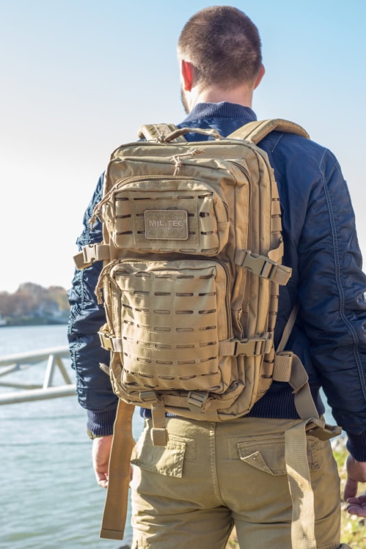 Mugursoma US ASSAULT PACK LG LASER CUT COYOTE — Mil-Tec — attēls 3