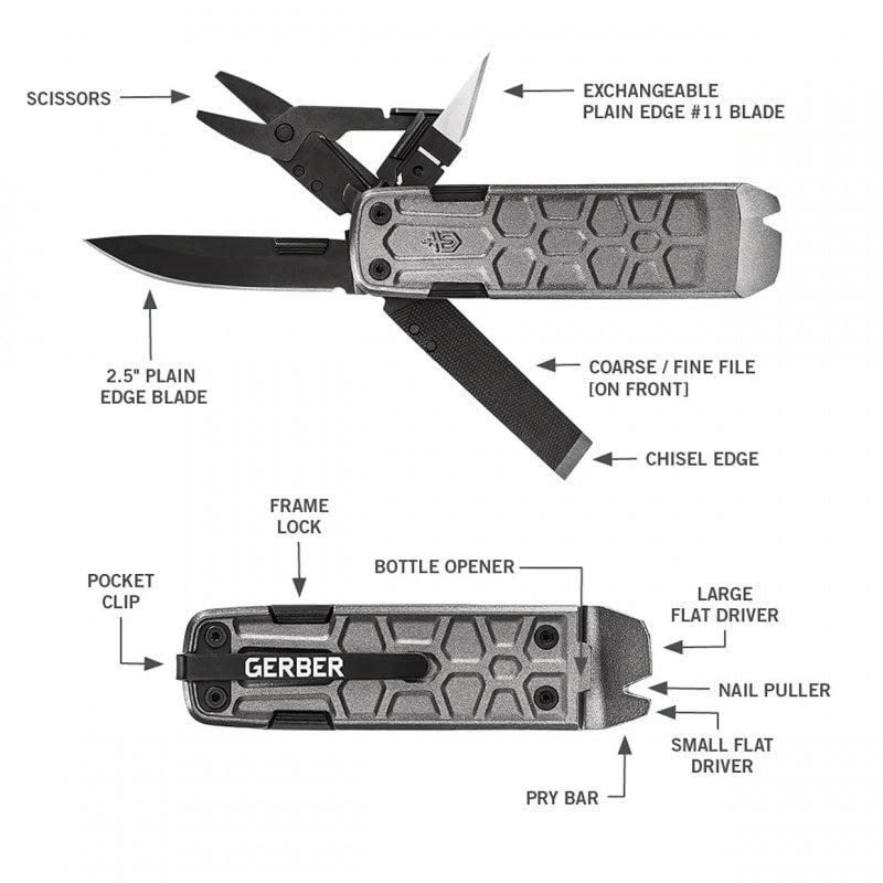 Multiinstruments - GERBER LOCKDOWN PRY