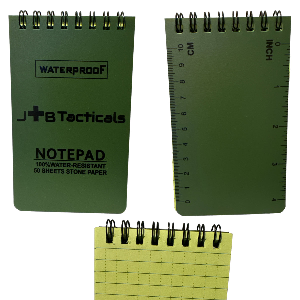 JB Tacticals Ūdens izturīgs blociņš JB Tacticals 7.5 x 13 cm