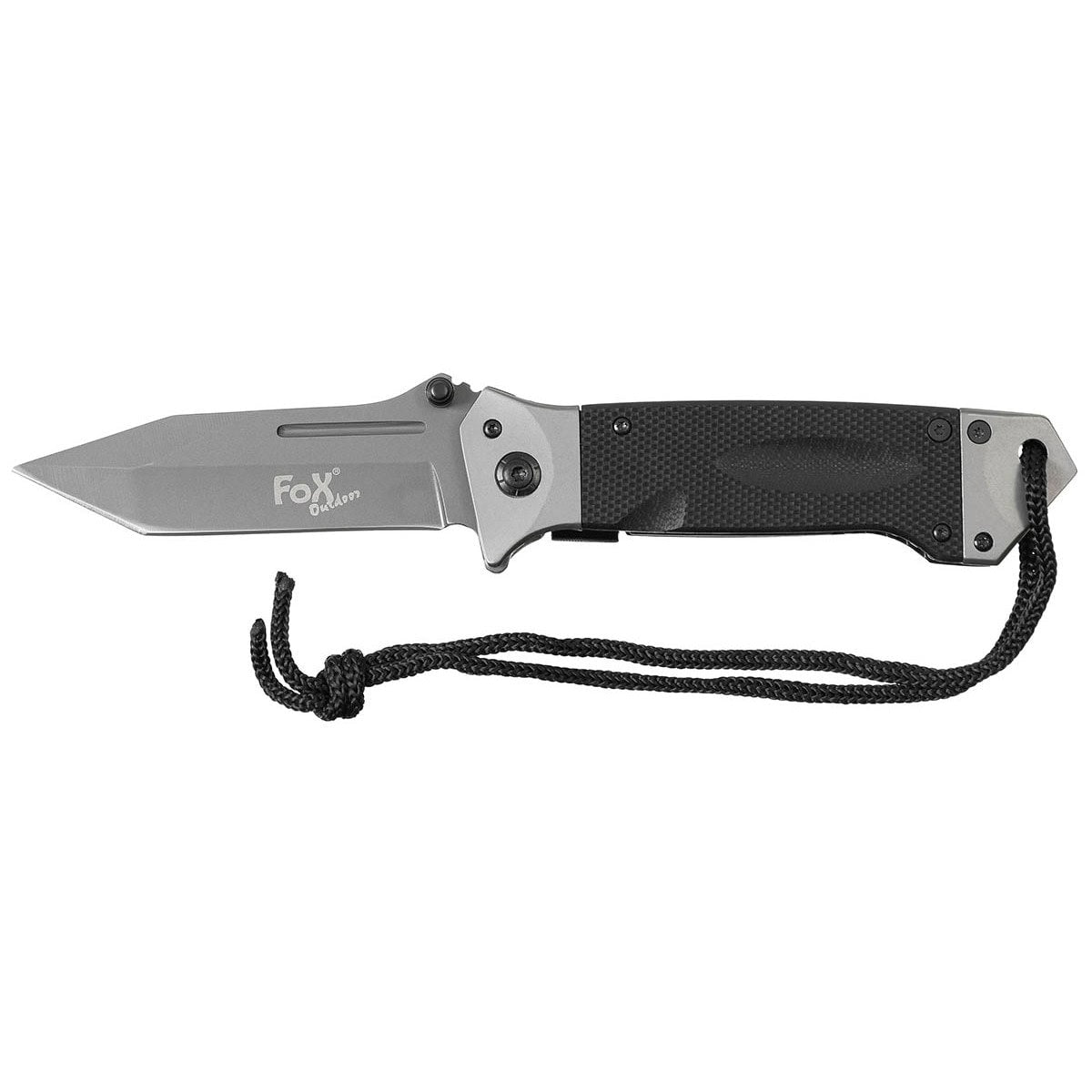Salokāms nazis MFH Tanto ar G10 rokturi Black