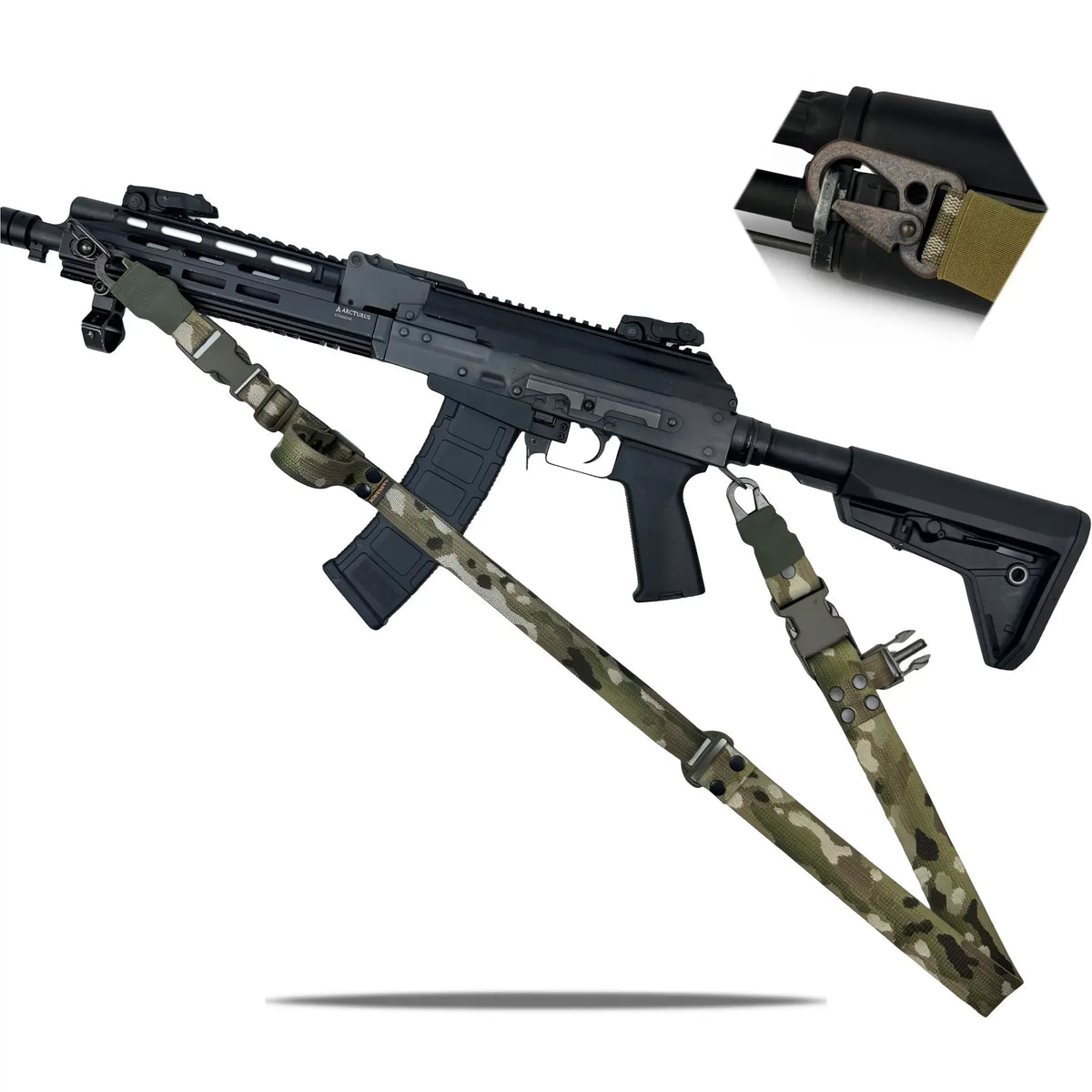 Divu Punktu Ieroču Siksna ar Karabīni RAGNAROK Odin Gen II Multicam — attēls 9