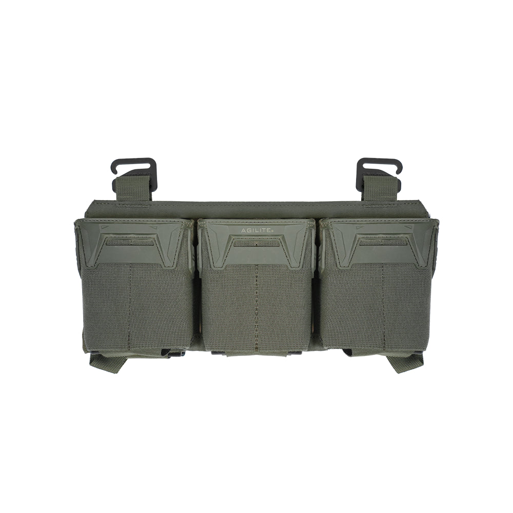 Aptversoma AGILITE Pincer™ Placard .308 Triple Mag Pouch Ranger Green