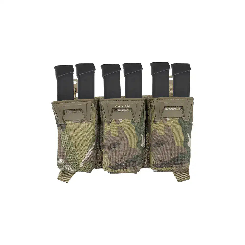 Somiņa - Agilite Pincer™ Triple Multi-Caliber Mag Pouch Multicam