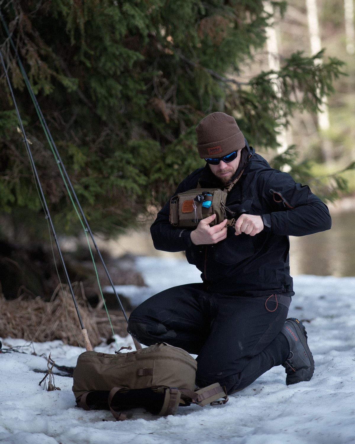 Krūšu soma SAVOTTA Rintamus Chest Pack Brown – attēls 2