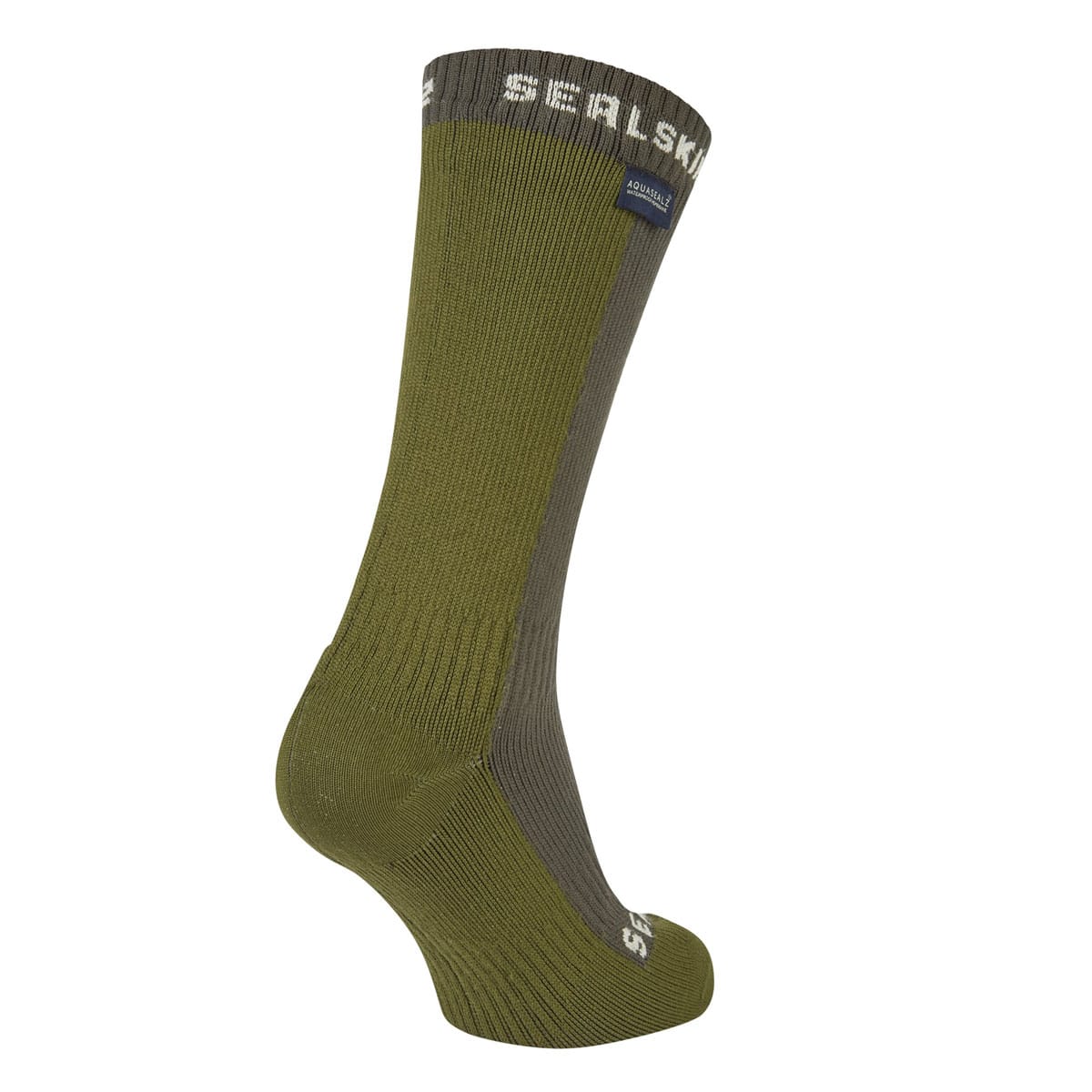 Ūdensizturīgas Zeķes SEALSKINZ STARSTON Waterproof Cold Weather Mid Length Socks Olive