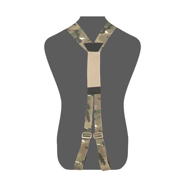 Bikšturi WAS Slim Line Harness Elastic Back Multicam