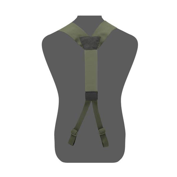Bikšturi WAS Slim Line Harness Elastic Back Ranger Green