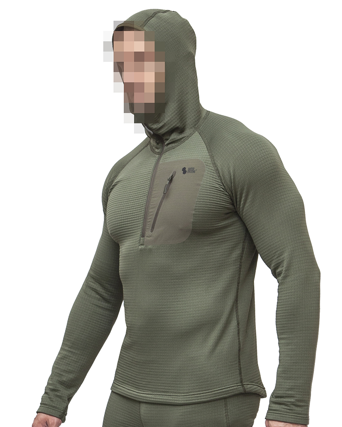 Termoveļas Krekls Suited Systems SNOW SHIELD HOODED UNDERSHIRT GEN II Ranger Green – ražotāja attēls 1