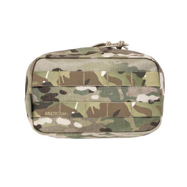 Somiņa WAS Small Horizontal MOLLE Pouch Zipped Multicam