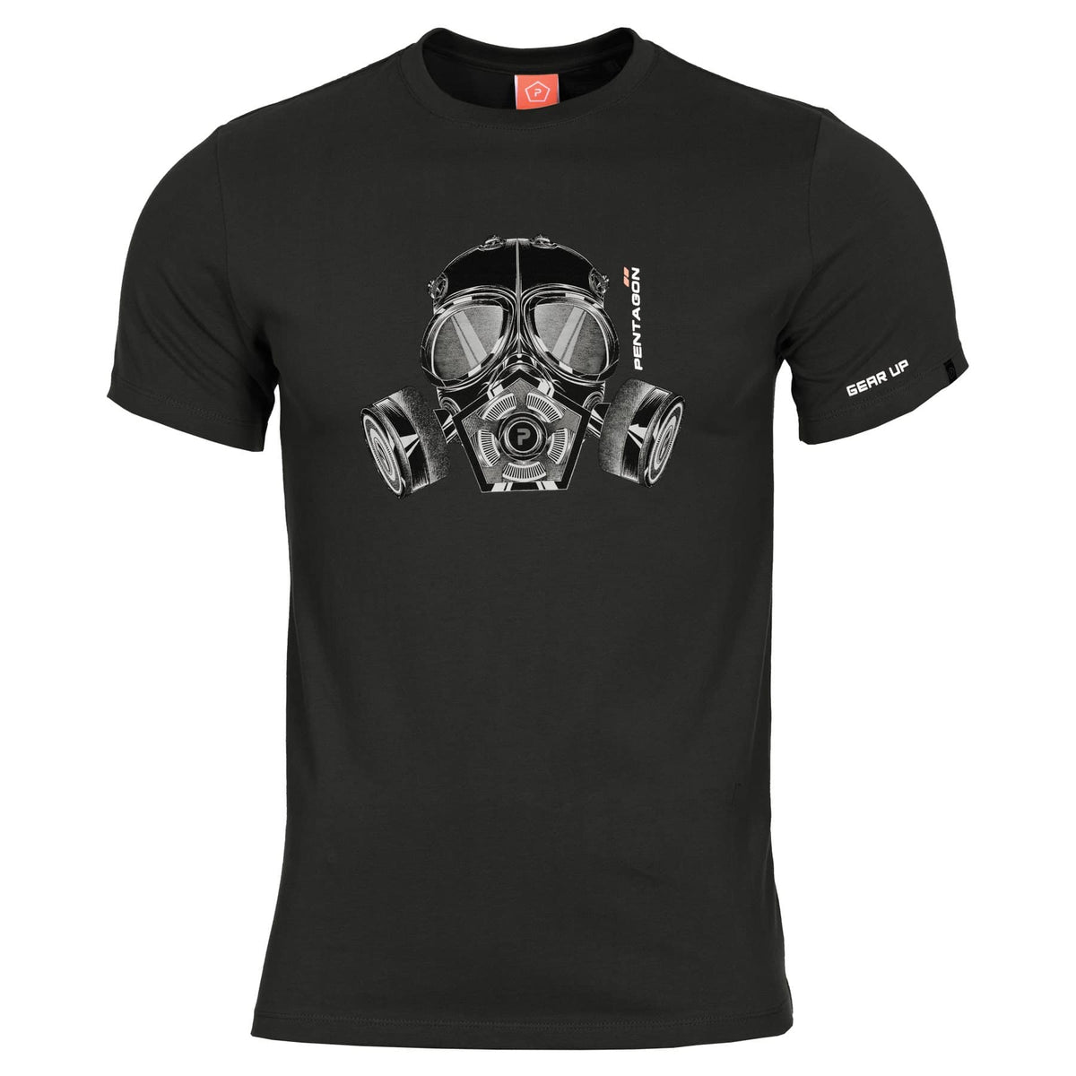 Pentagon Ageron T-krekls Gas – Mask – melns