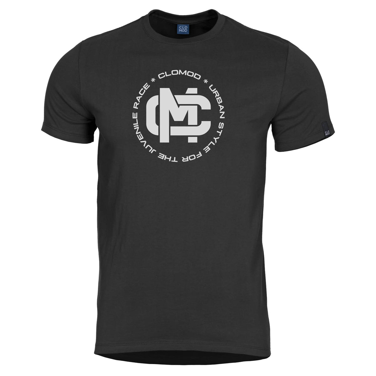 Pentagon Clomod T-krekls "Initials" – melns