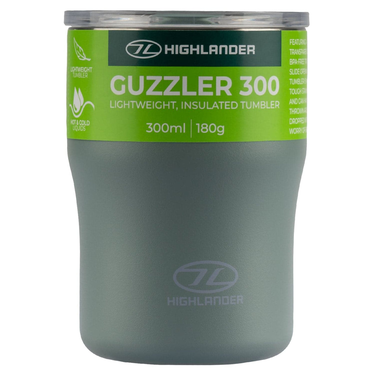 Highlander Guzzler 300 vakuuma termokrūze – Slate Green