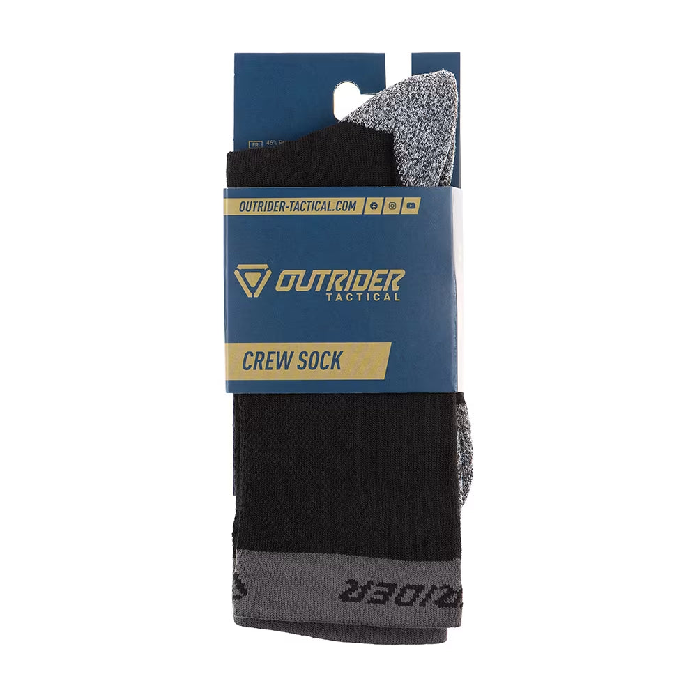 Zeķes OUTRIDER TACTICAL T.O.R.D. Crew Socks Black