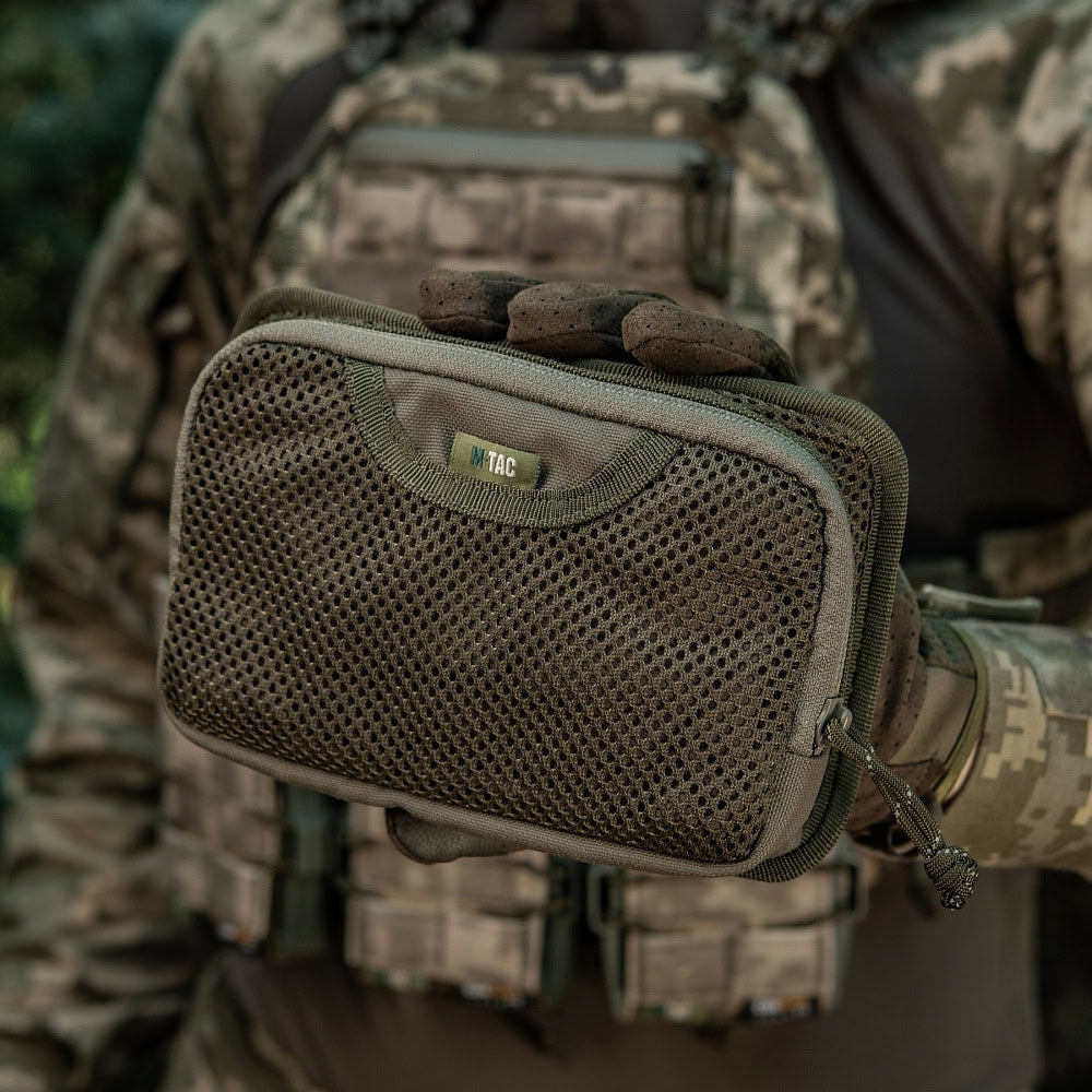 Uzkabes somiņa Hook & Loop Utility Panel, Olive