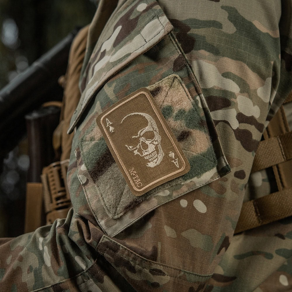 Uzšuve - M-Tac patch Face of war (Embroidery) Coyote