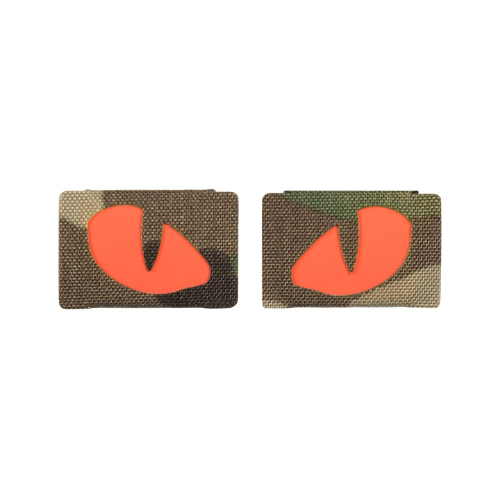 Uzšuve - M-Tac patch Tiger Eyes Laser Cut, Multicam/Red;