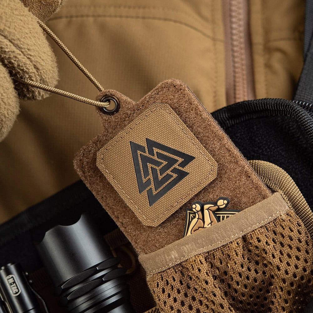 Uzšuve - M-Tac patch Valknut Laser Cut Coyote/Black