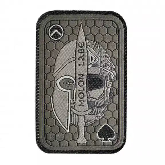 Uzšuve - M-Tac patch Molon Labe Ace 3D PVC gray