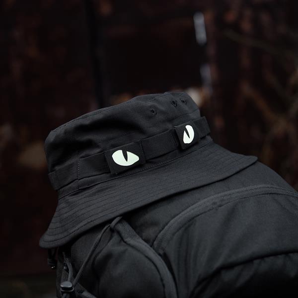 Uzšuves - M-Tac patch Tiger Eyes Laser Cut Black (pāris)