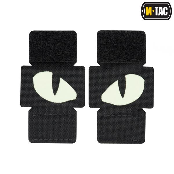 Uzšuves - M-Tac patch Tiger Eyes Laser Cut Black (pāris)