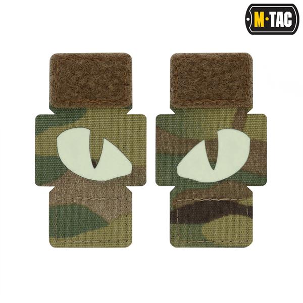 Uzšuves - M-Tac patch Tiger Eyes Laser Cut Multicam (pāris)