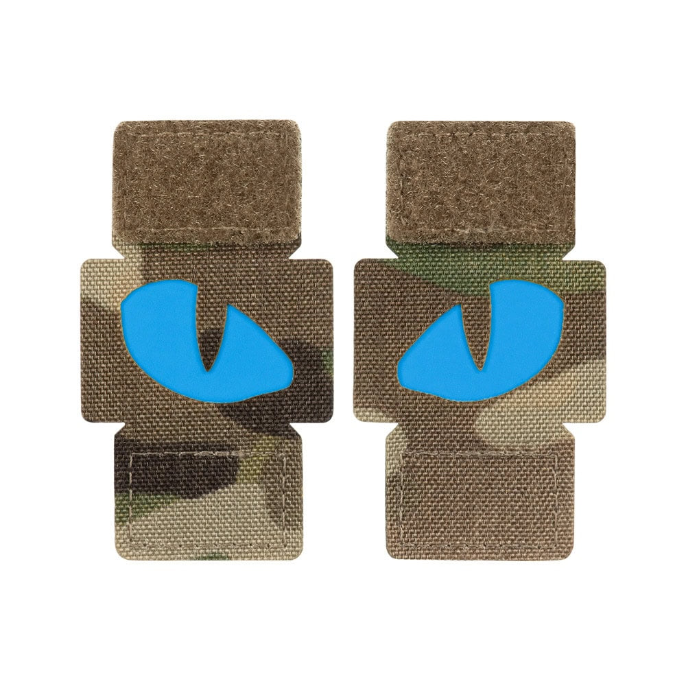 Uzšuves - M-Tac patch Tiger Eyes Laser Cut (couple) Multicam/Blue