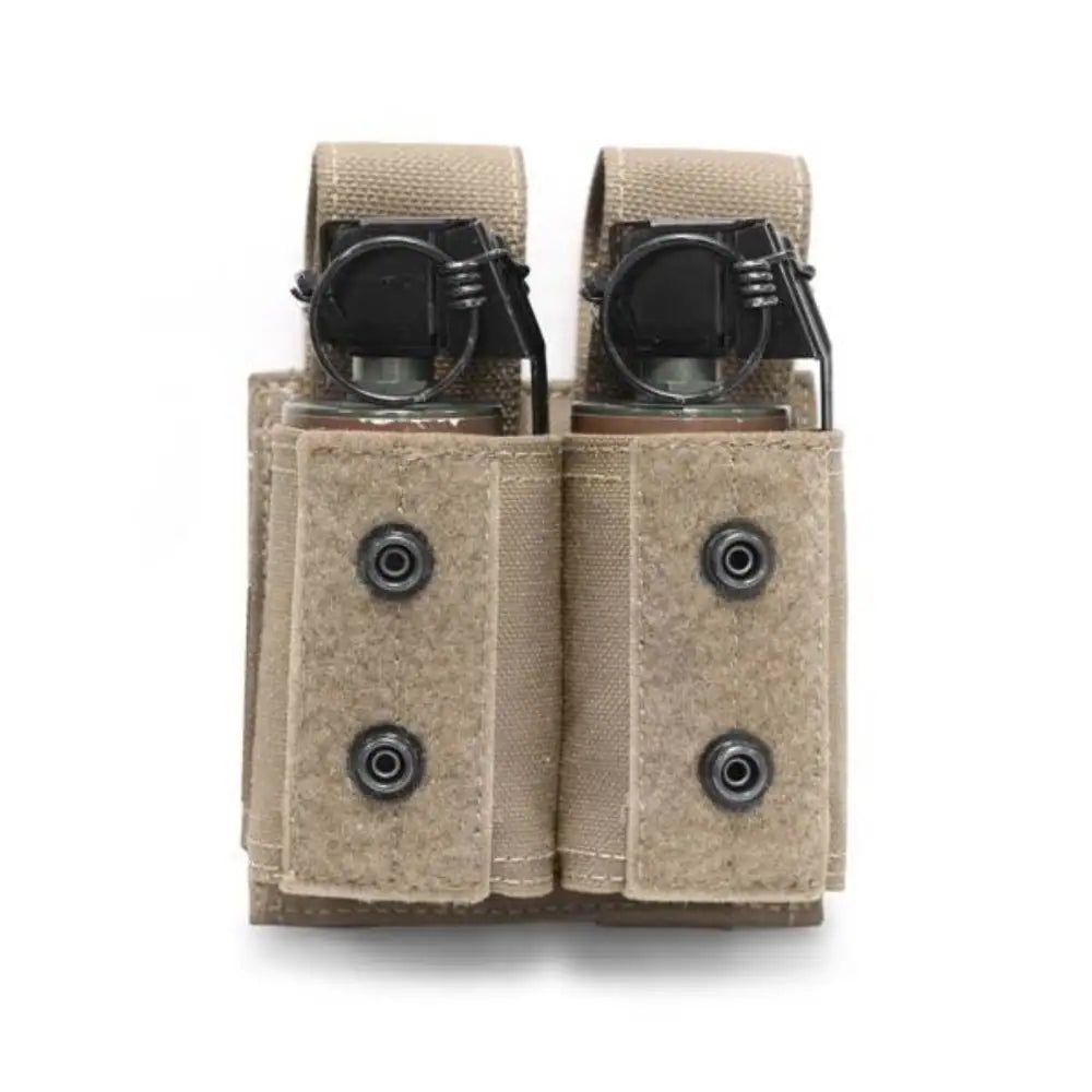 Somiņa WAS Double 40mm Grenade/Small NICO Flash Bang Pouch Coyote Tan