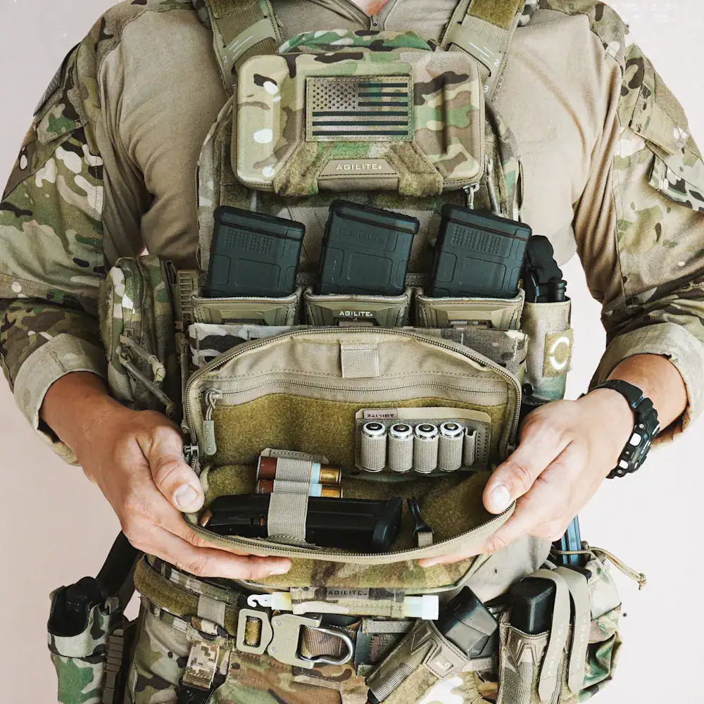 Uzkabes soma Agilite Wide Admin Pouch Multicam