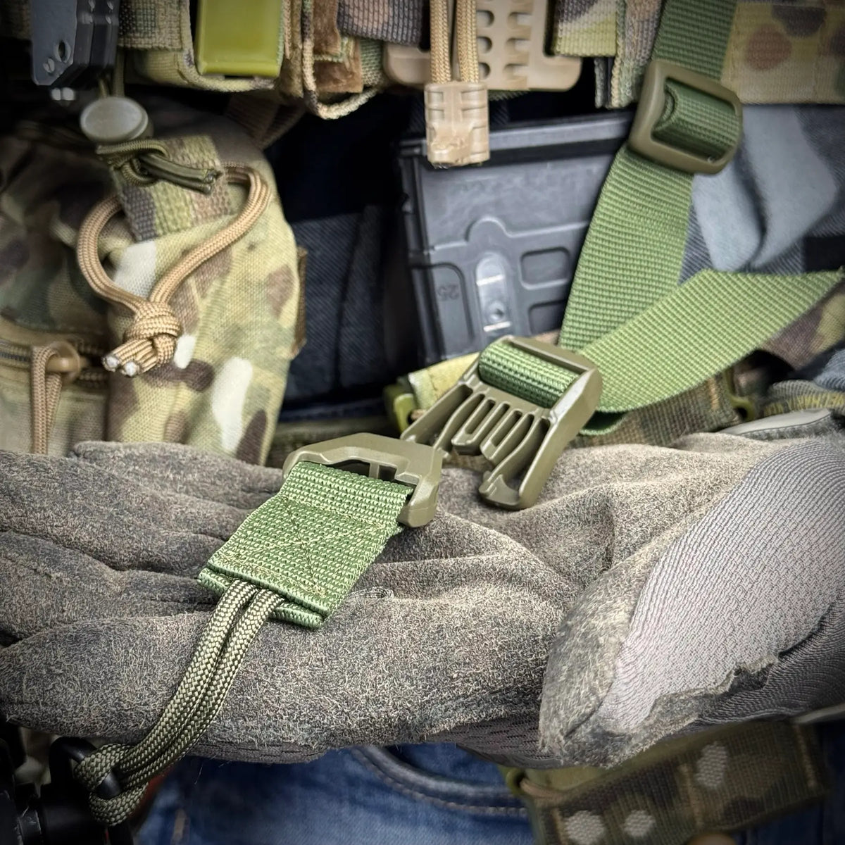 RAGNAROK THOR-1 Papildus Paracord Stiprinājuma Cilpa Ranger Green